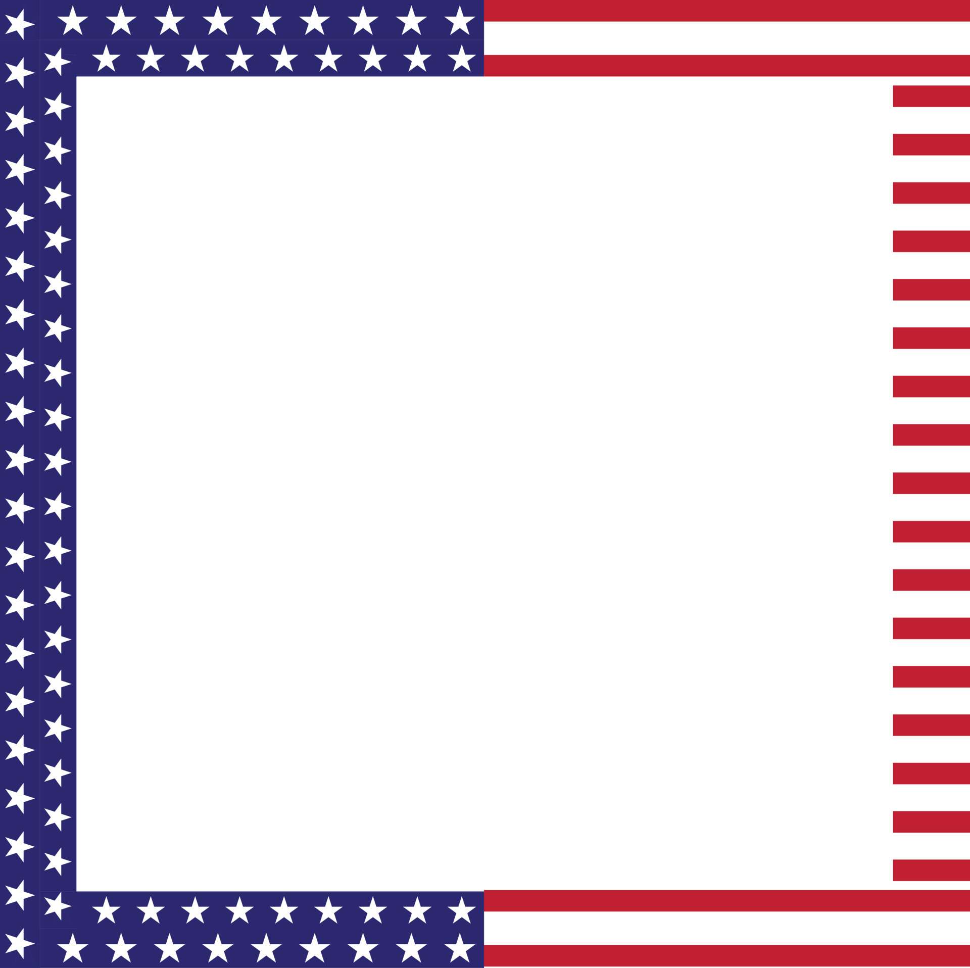 american flag page border