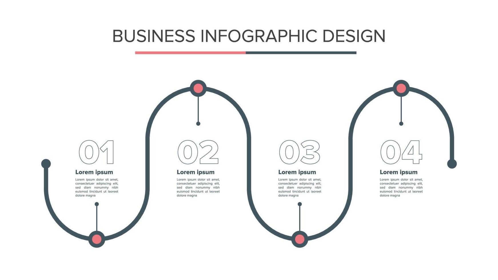 negocio infografía diseño ideas plantilla presentación plana vector