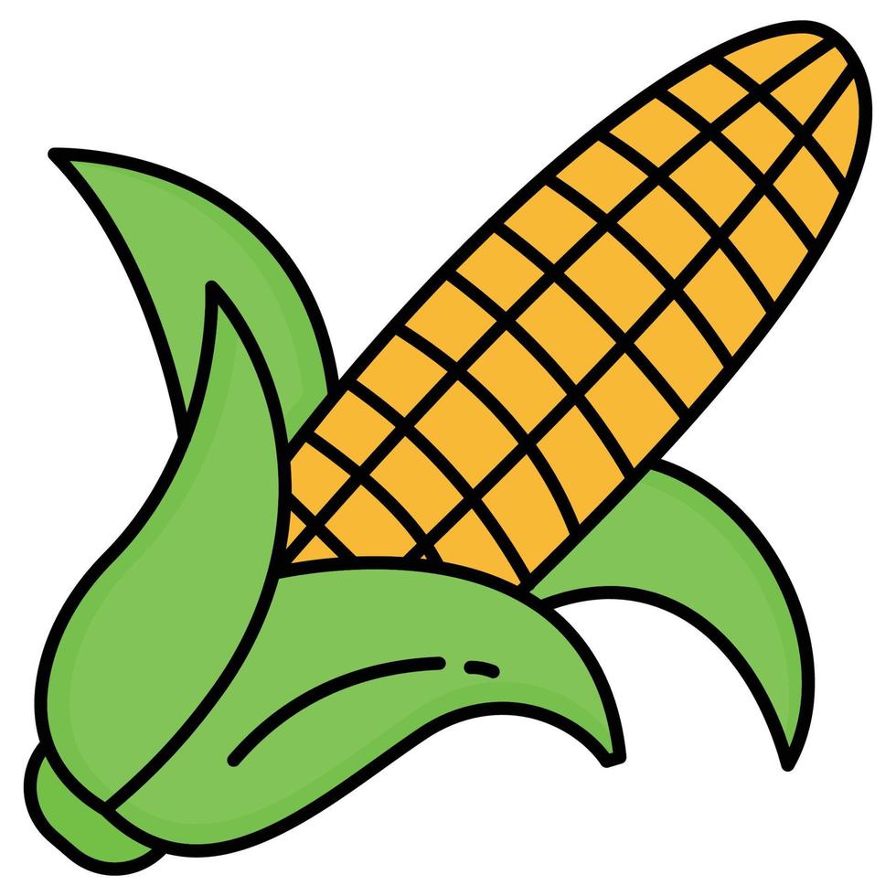 Corn  Which Can Easily Modify Or Edit vector