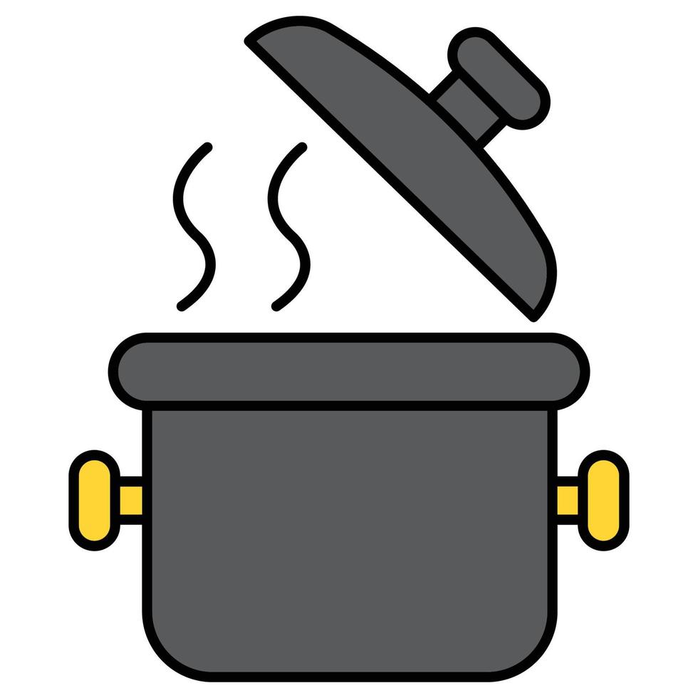 Cooking pot  Which Can Easily Modify Or Edit vector