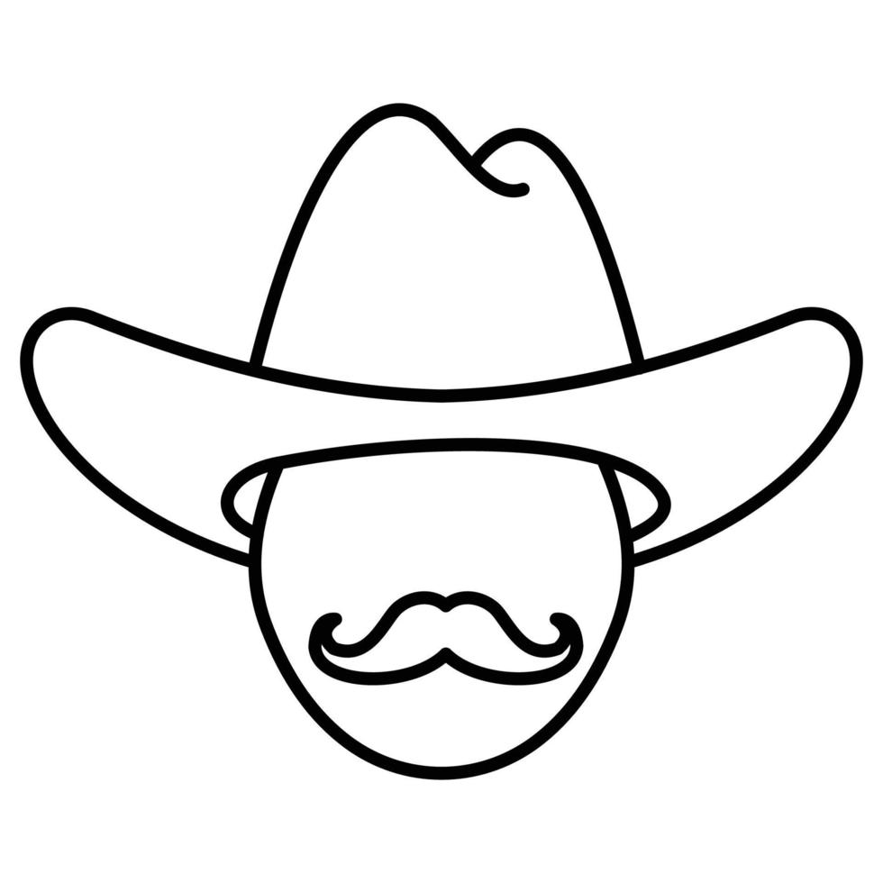 Cowboy  Which Can Easily Modify Or Edit vector