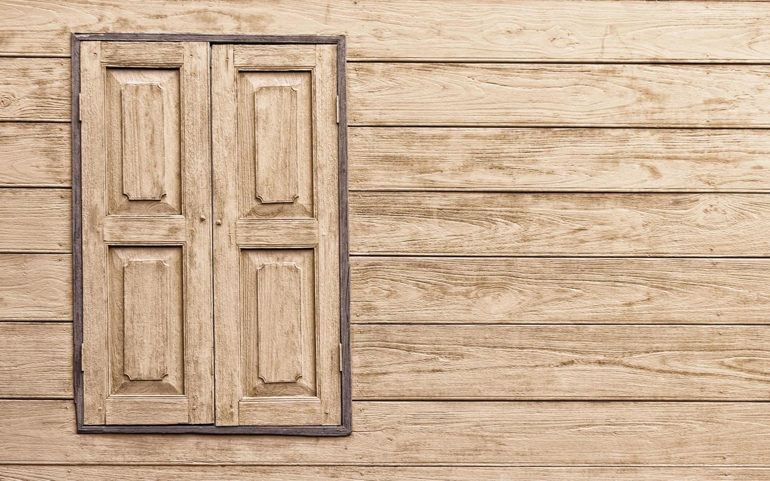 ventana de madera con espacio de copia foto