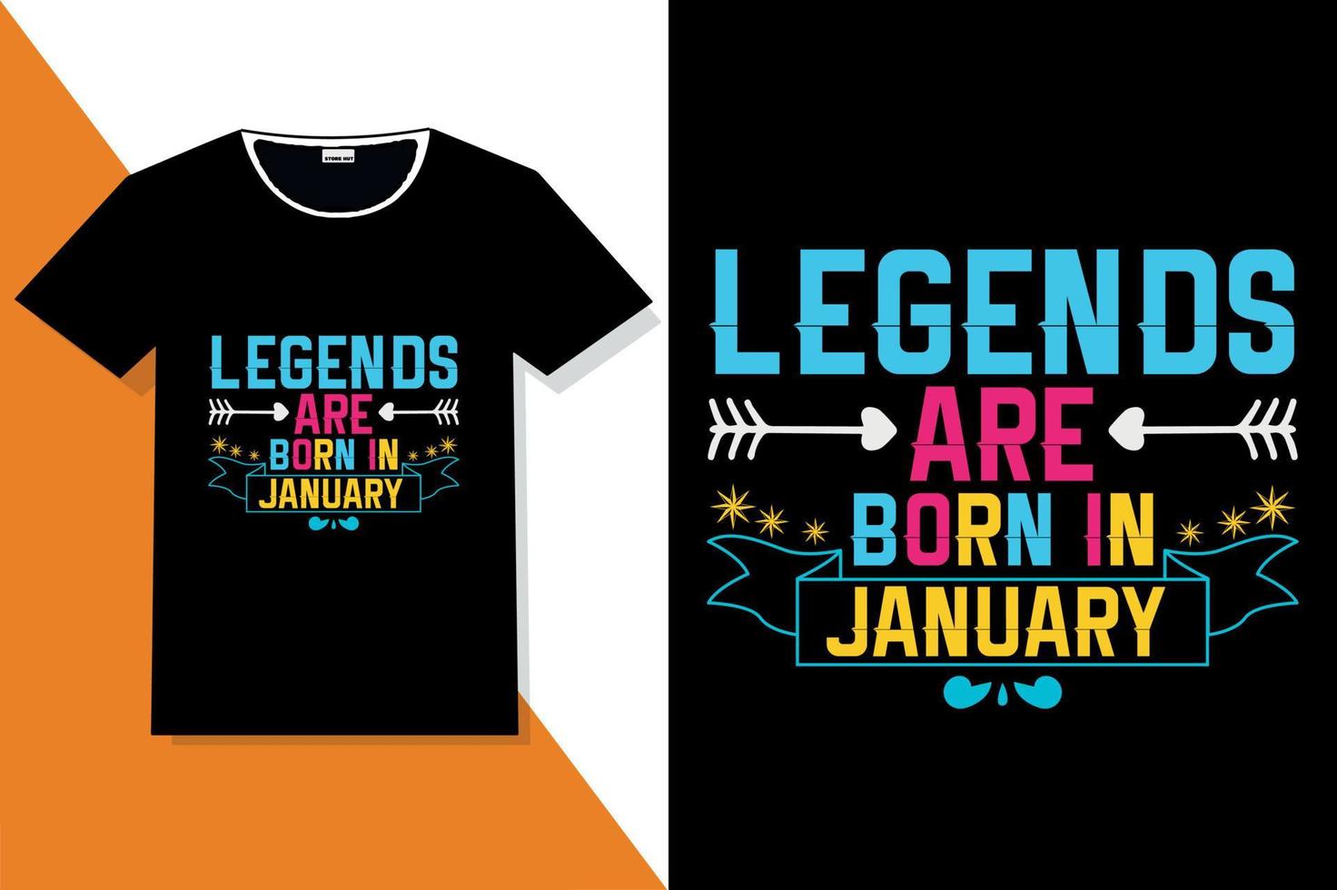 Popular phrase Legends are born in t shirt designs vector