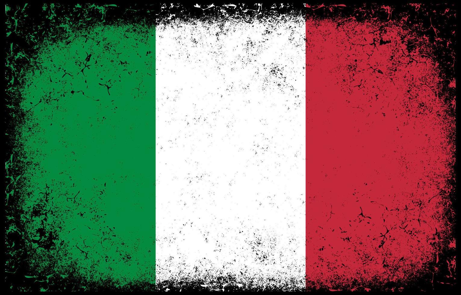 old dirty grunge vintage italy national flag illustration vector