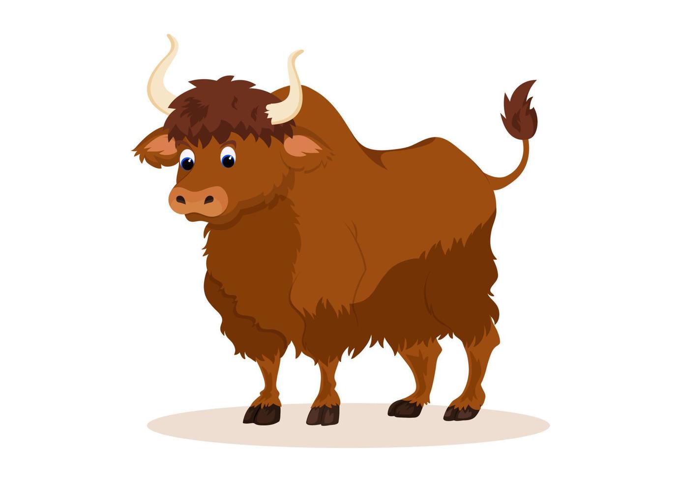 Cartoon Bison Vector