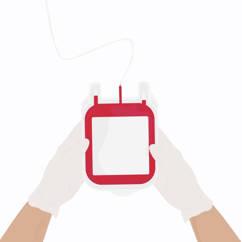 Blood transfusion from a donor vector