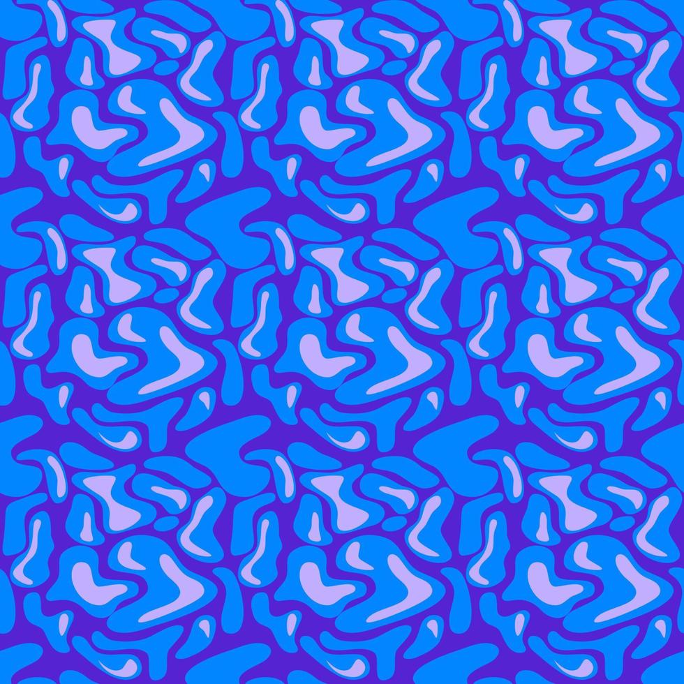 patrón y fondo azul brillante de burbuja abstracta. patrón sin costuras vector