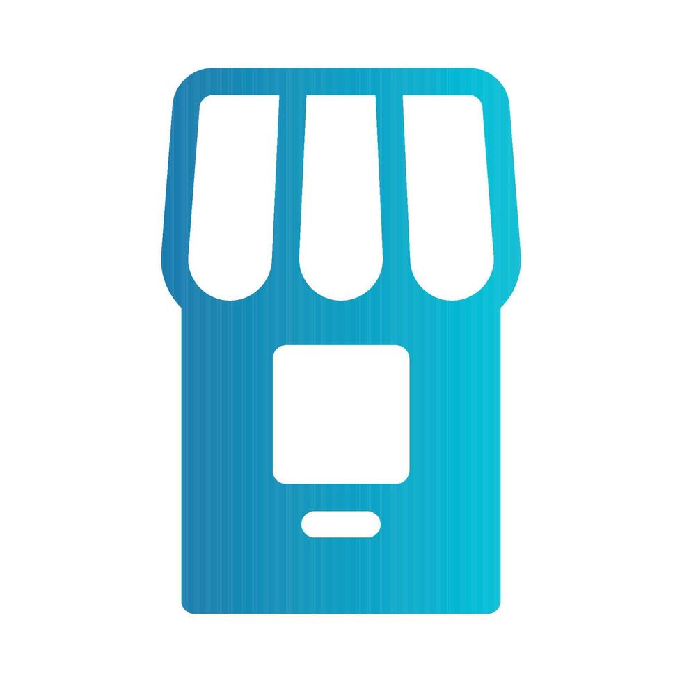 Flat illustration on a theme small shop vector