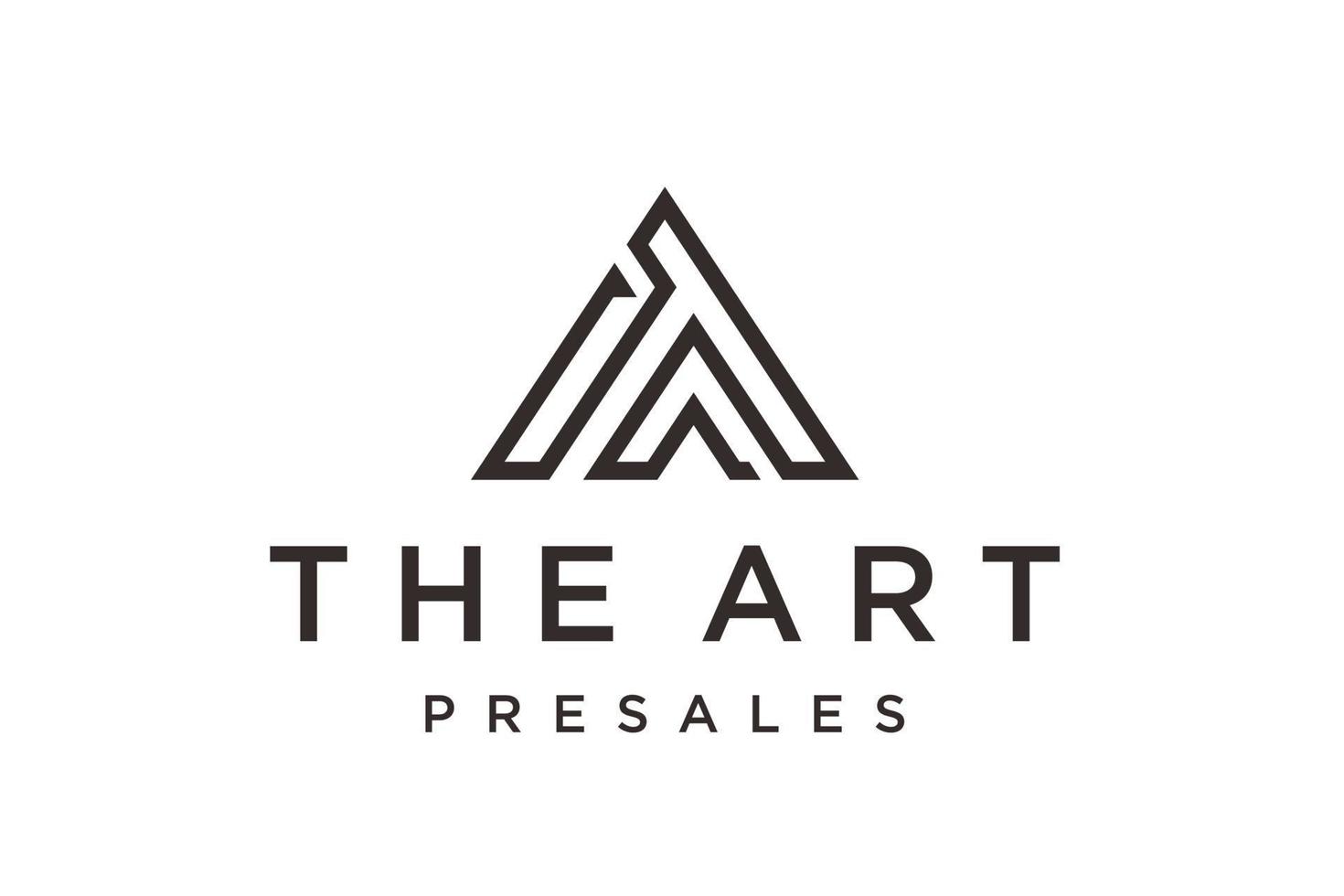 Clean and stylish logo forming the letter T with business card templates. vector