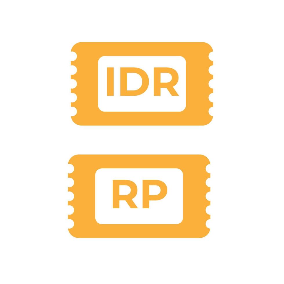 icon idr simple design illustrator vector