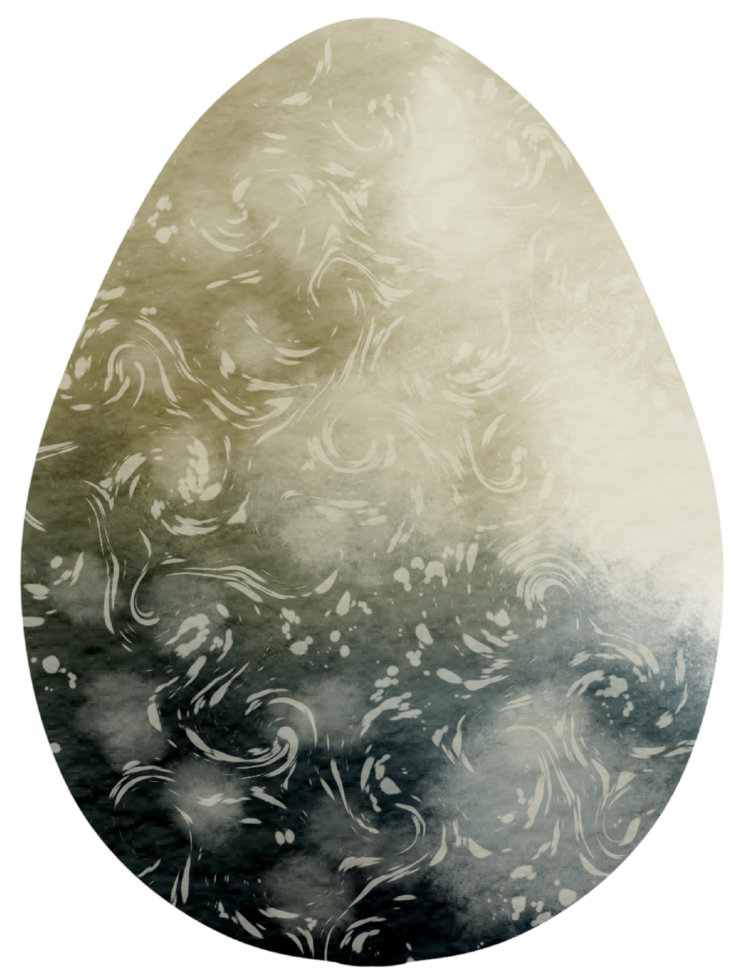 Egg watercolor hand paint png