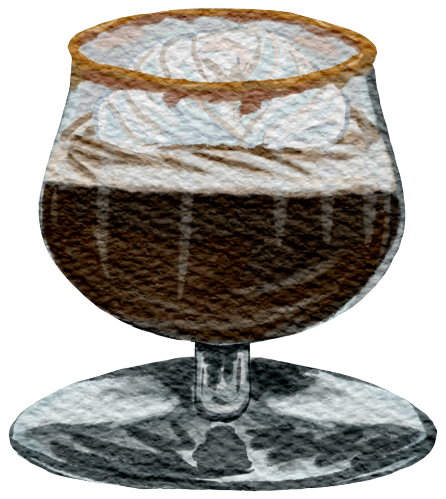 caffè acquerello mano dipingere png