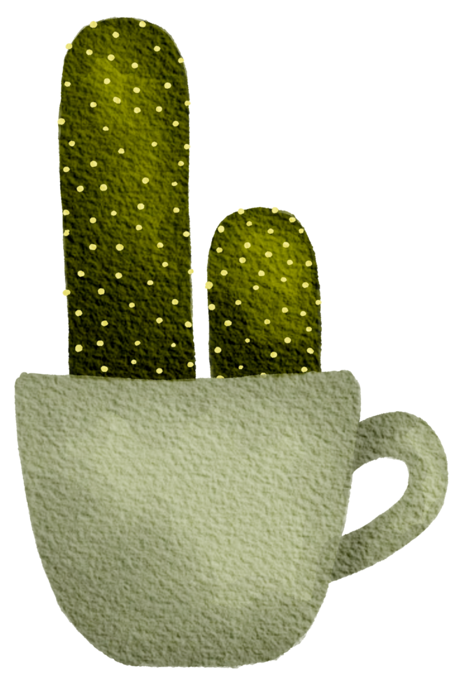 cactus suculento planta acuarela png