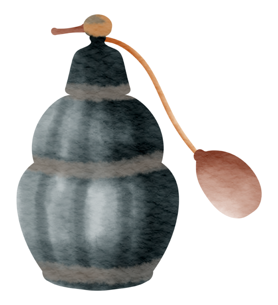 årgång element vattenfärg prydnad png