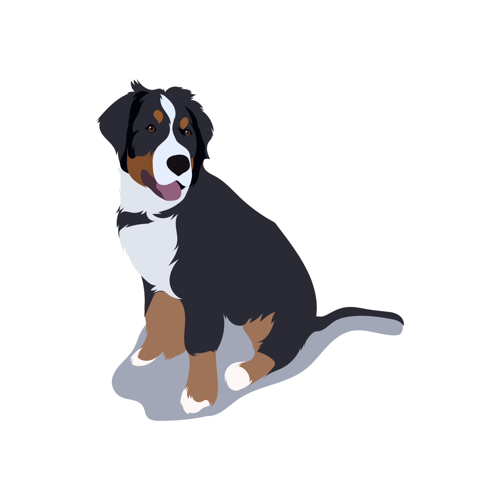 Bernese Mountain Dog 13172008 Vector Art at Vecteezy