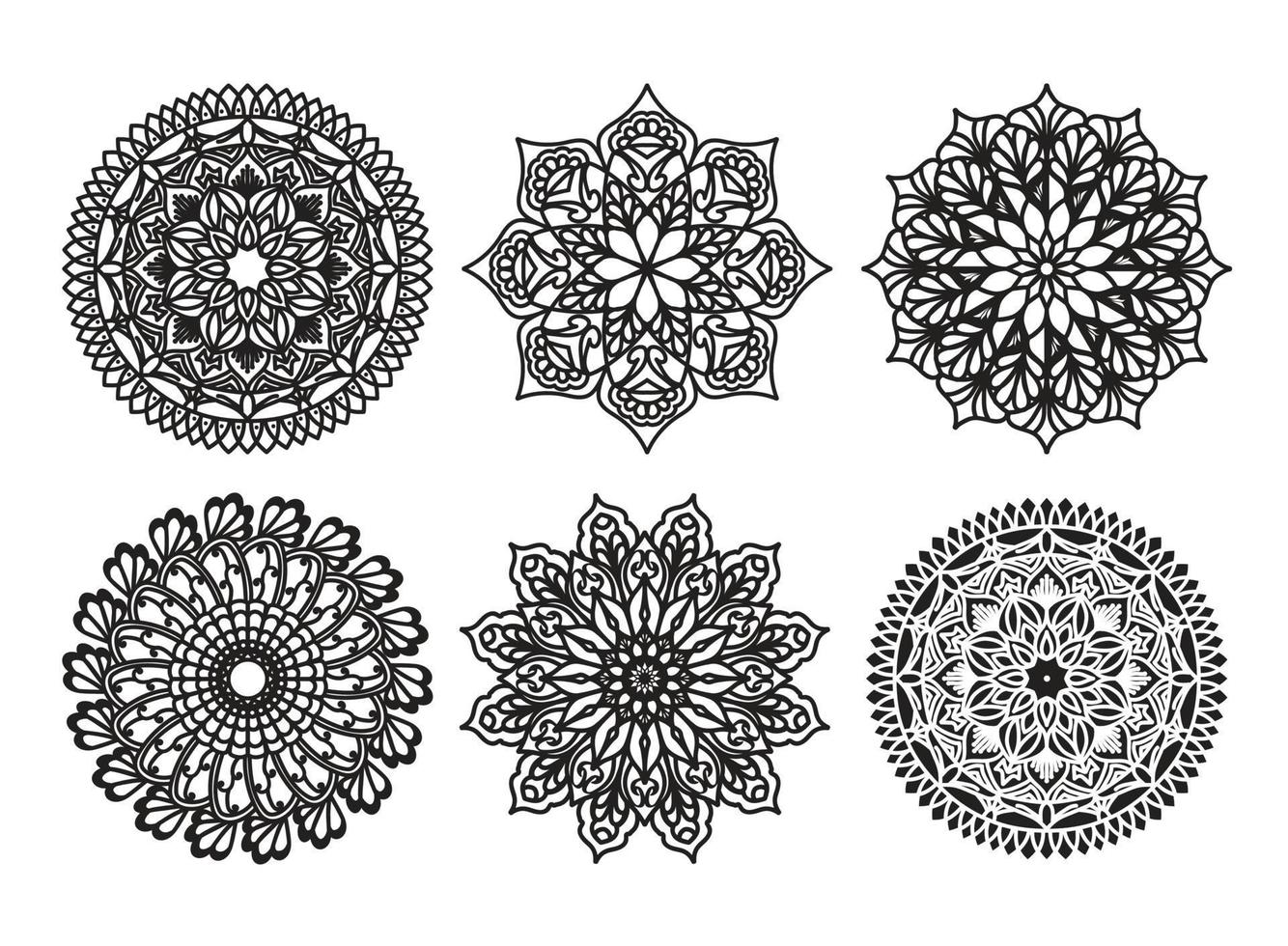 Mandala Flower Collections vector