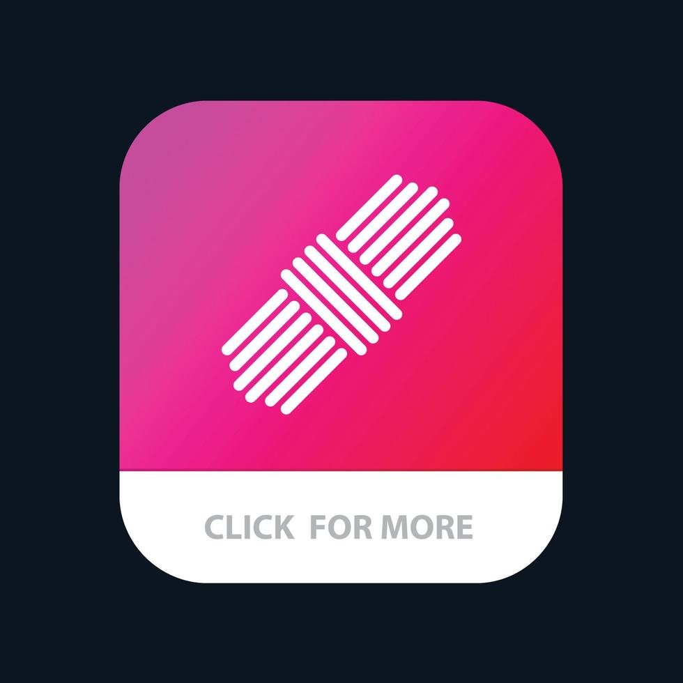 Rope Pack Set Mobile App Icon Design vector