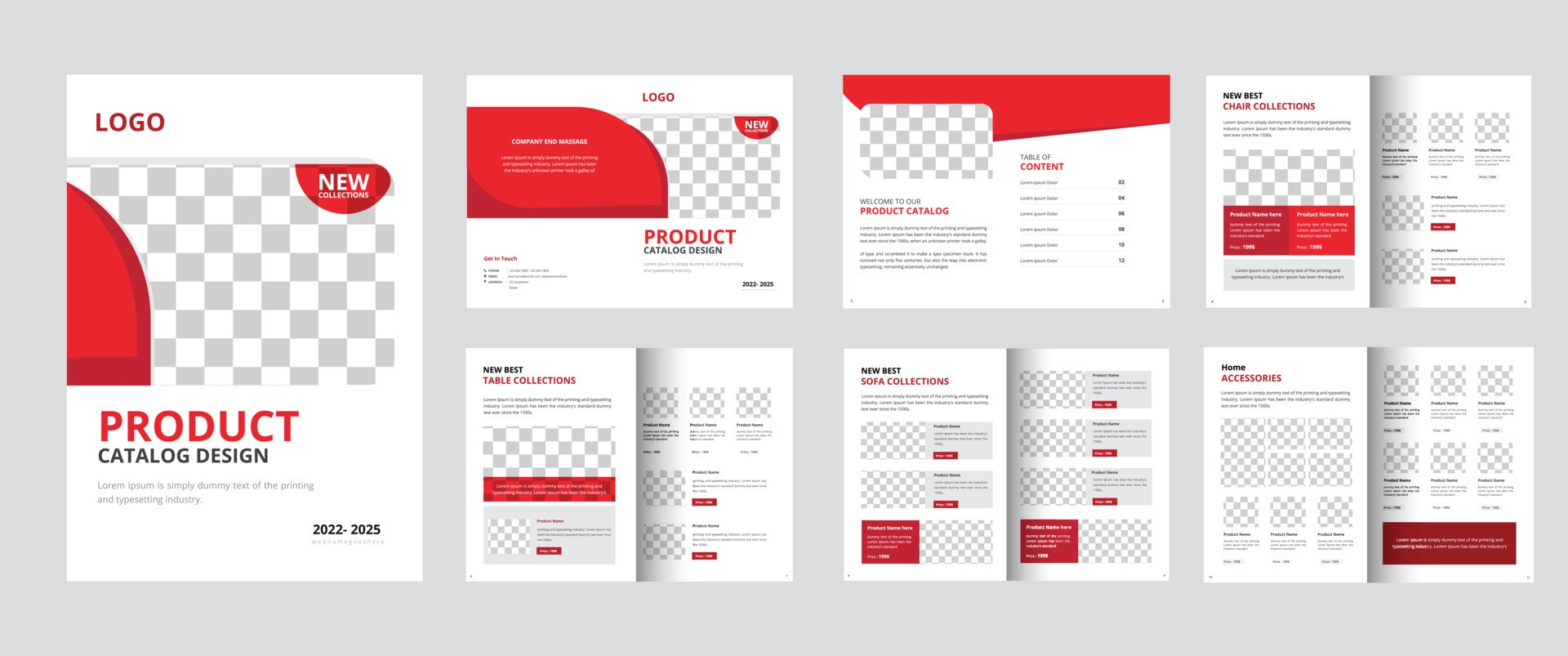 Multipurpose Product catalog design or product catalogue template