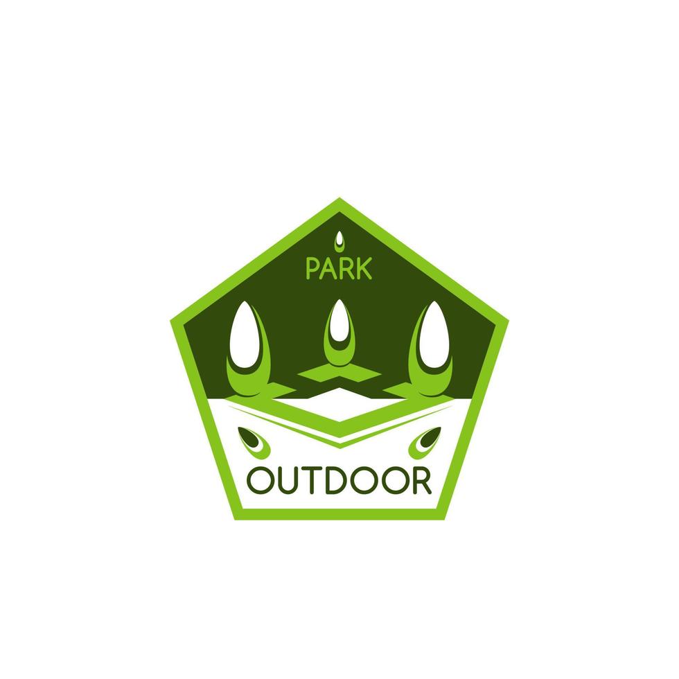Outdoor landscaping design company vector icon 13172803 Vector Art at