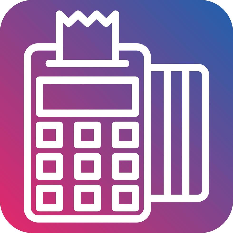 Pos Terminal Icon Style vector