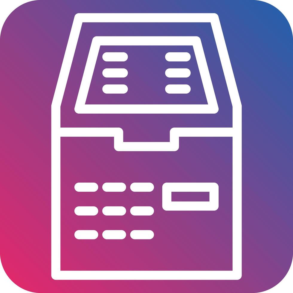 Atm Machine Icon Style vector