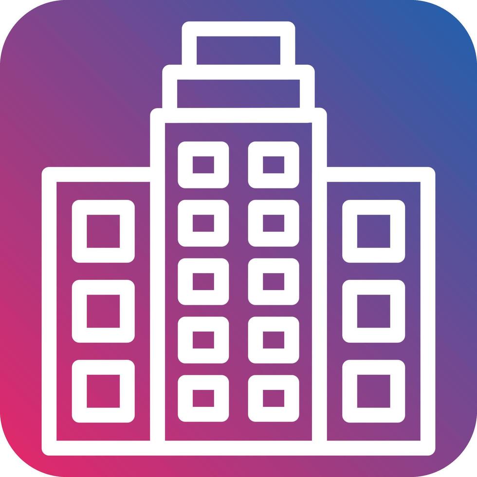 Office Building Icon Style vector