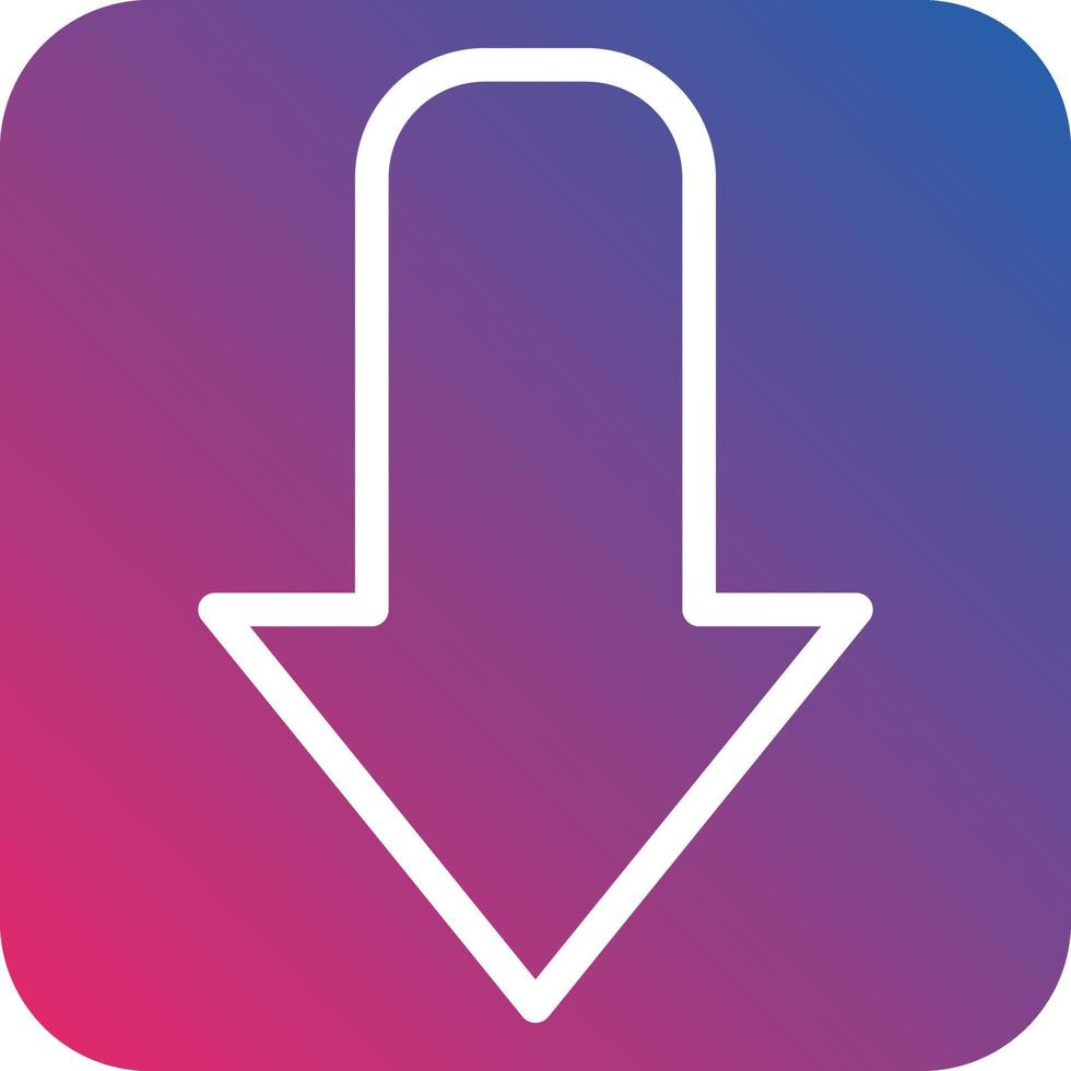 Down Arrow Icon Style vector