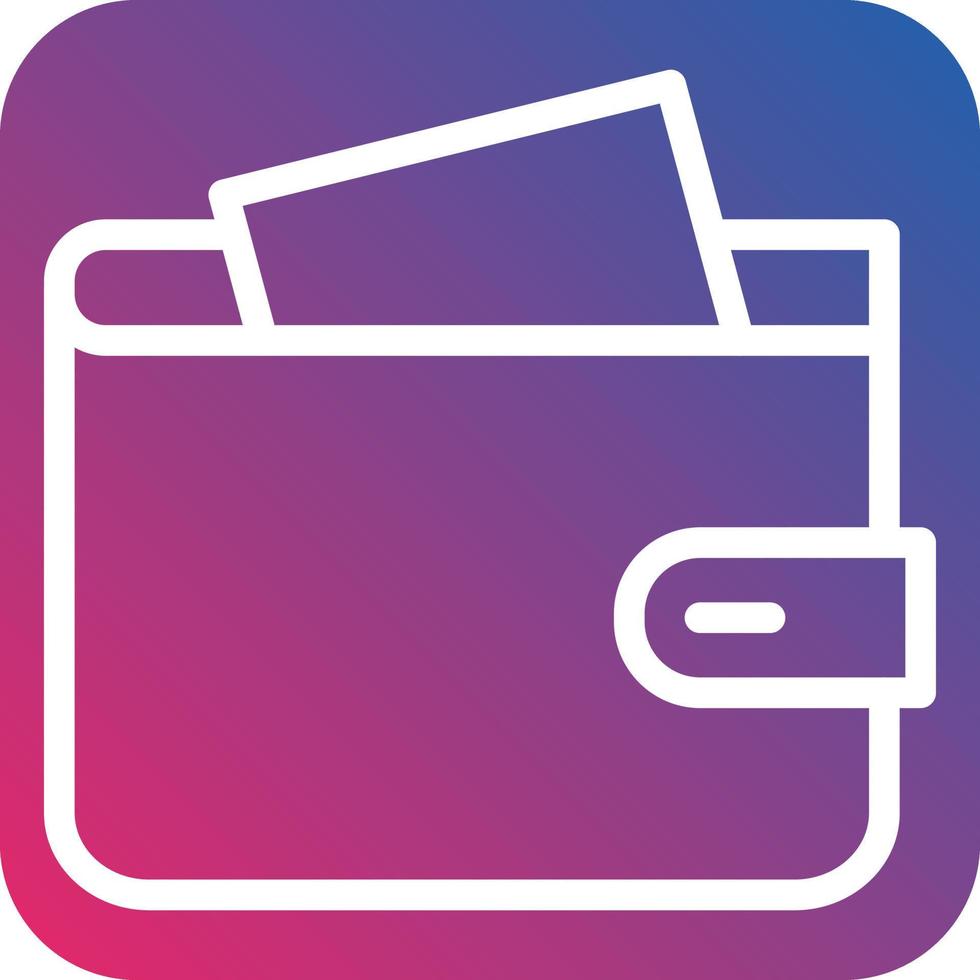Wallet Icon Style vector