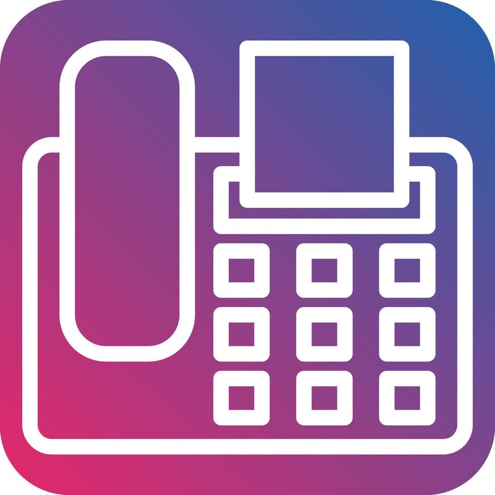 Fax Machine Icon Style vector
