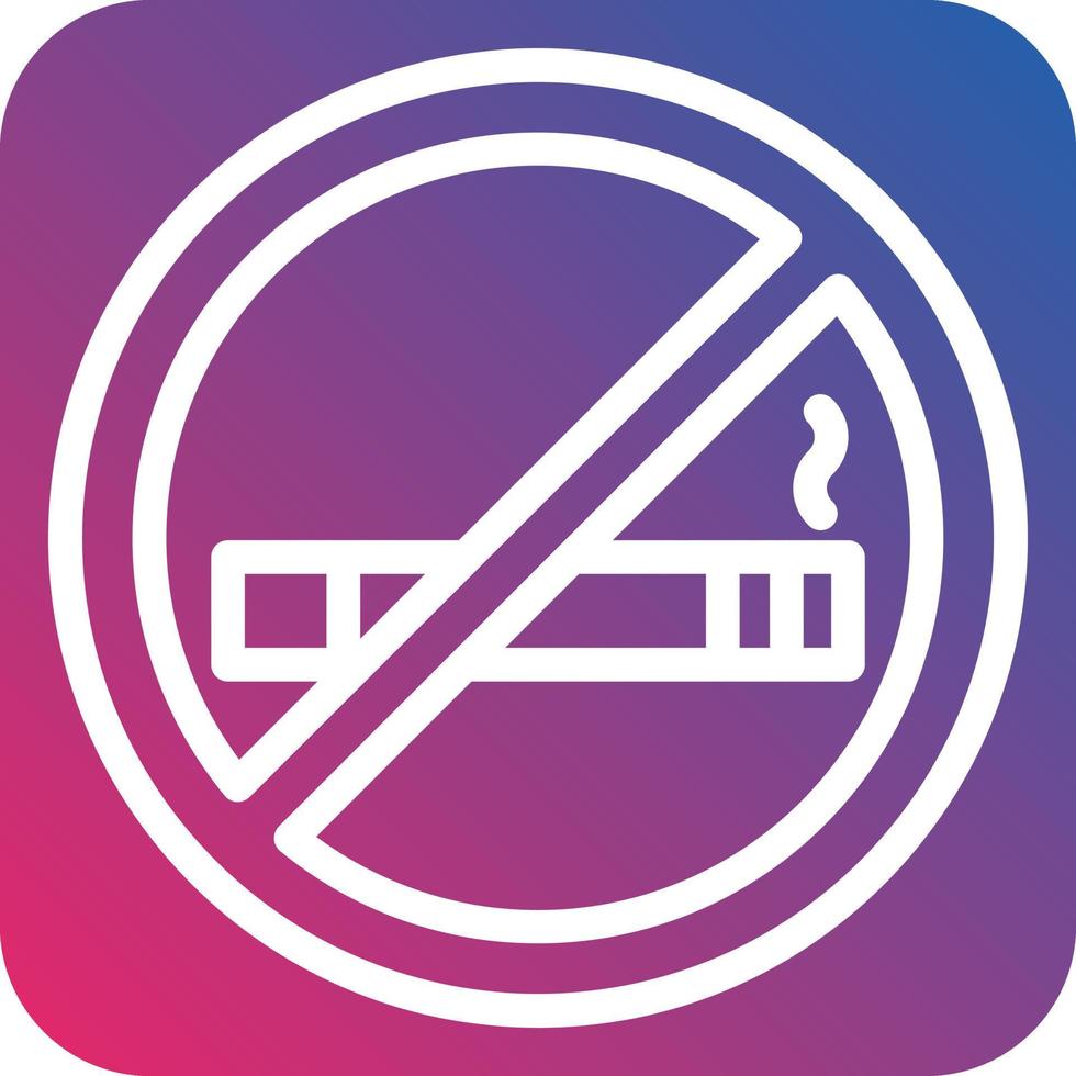 No Smoking Icon Style vector