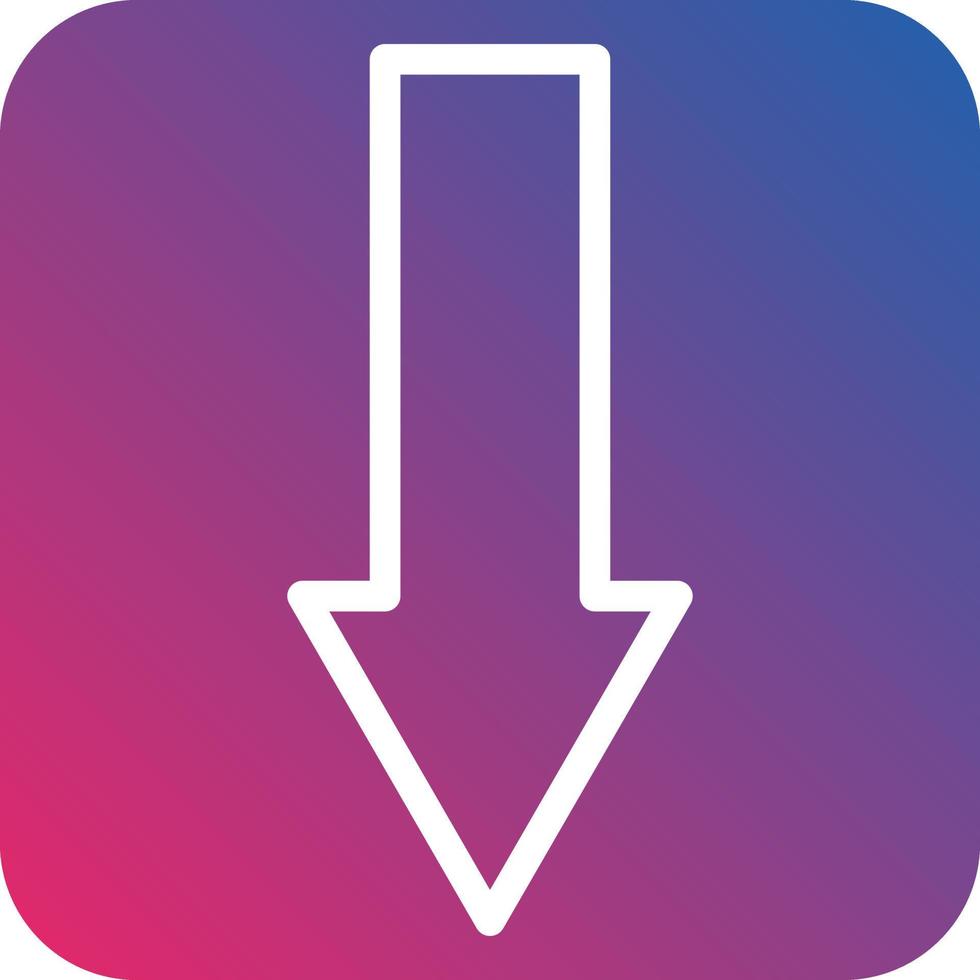 Down Arrow Icon Style vector