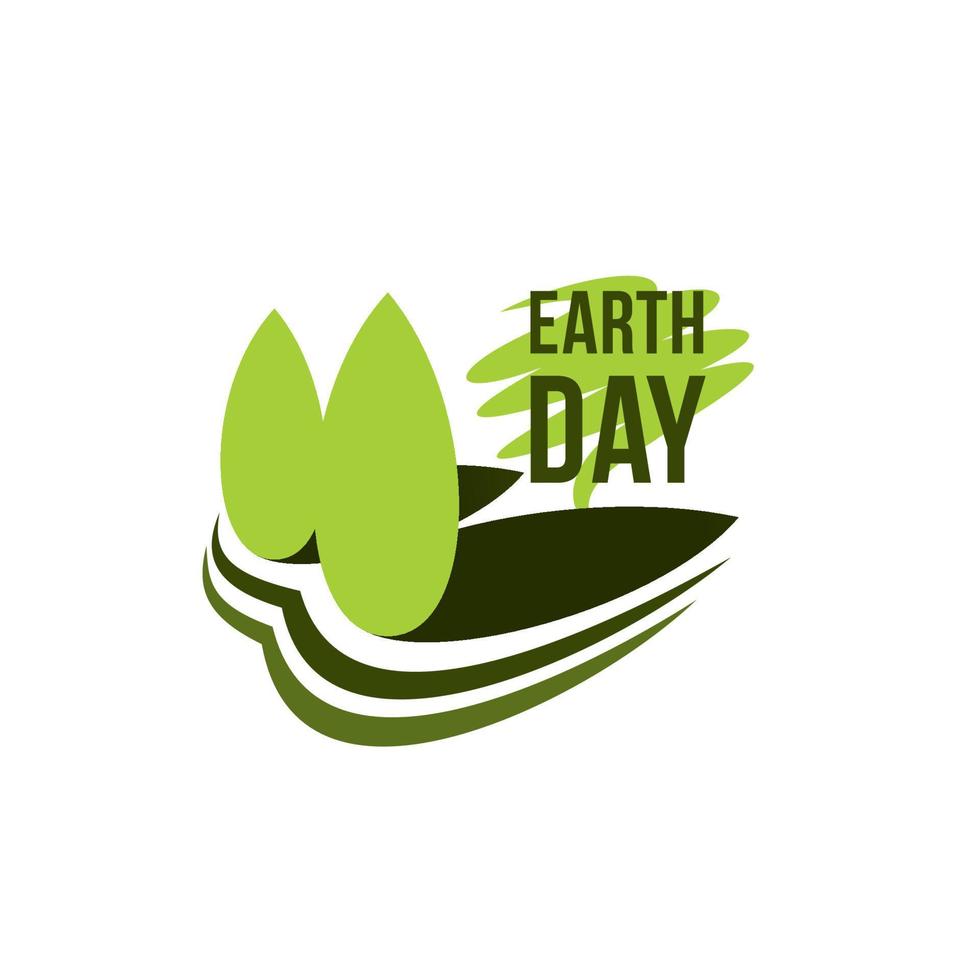 Earth Day planet ecology conservation vector icon