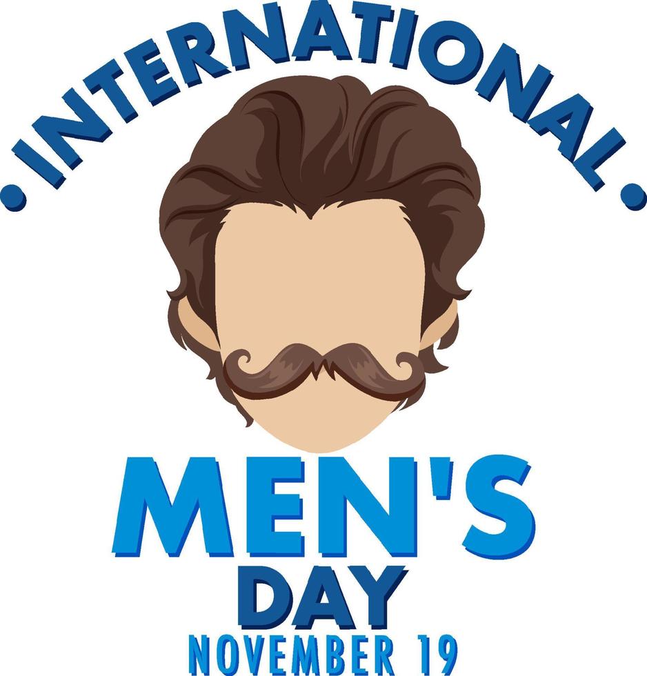 International Mens Day Poster Design vector