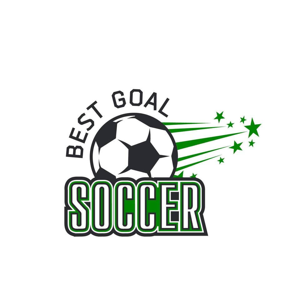 Vector soccer team football ball goal icon