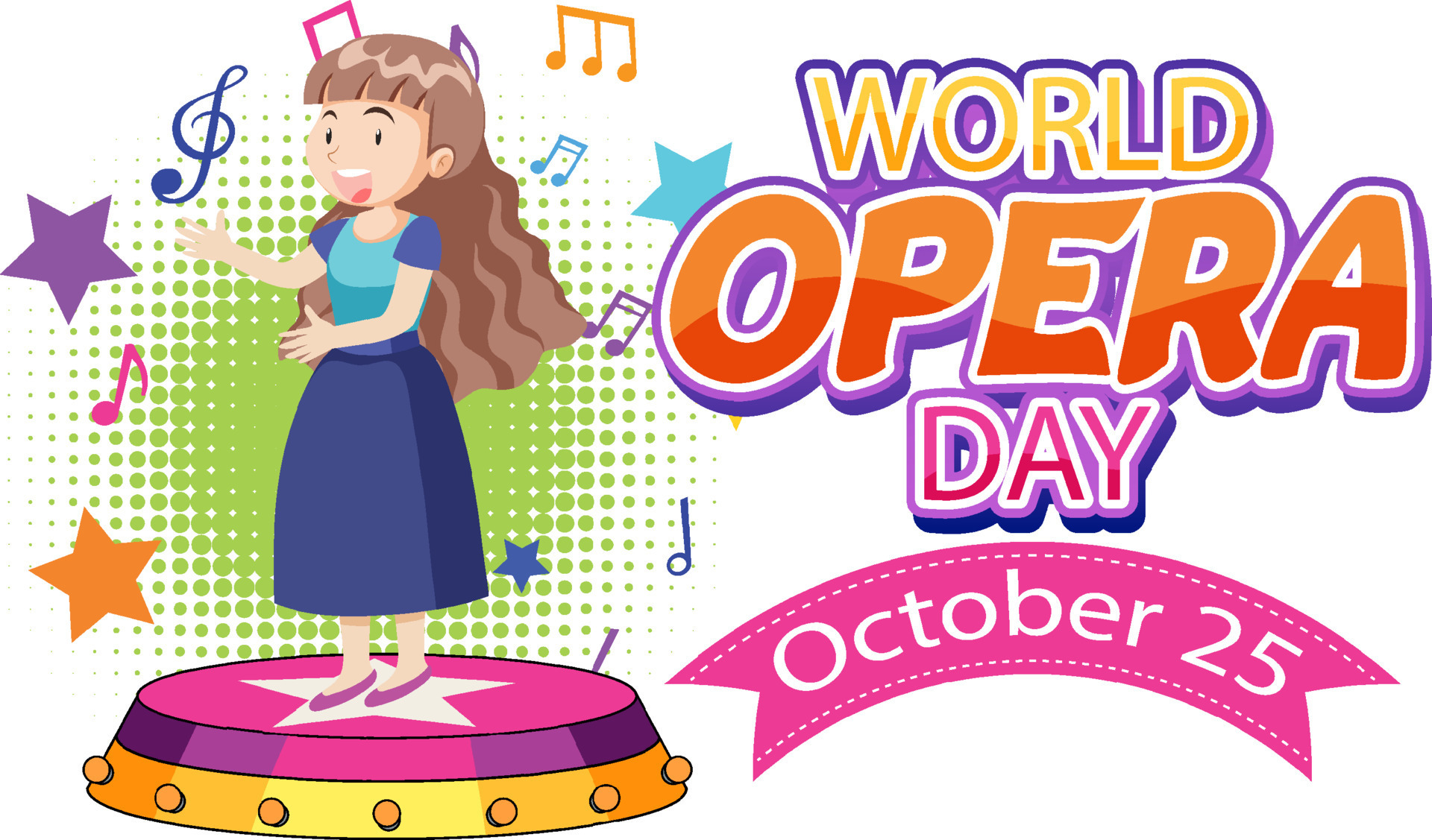 World Opera Day Poster Design 13173778 Vector Art at Vecteezy