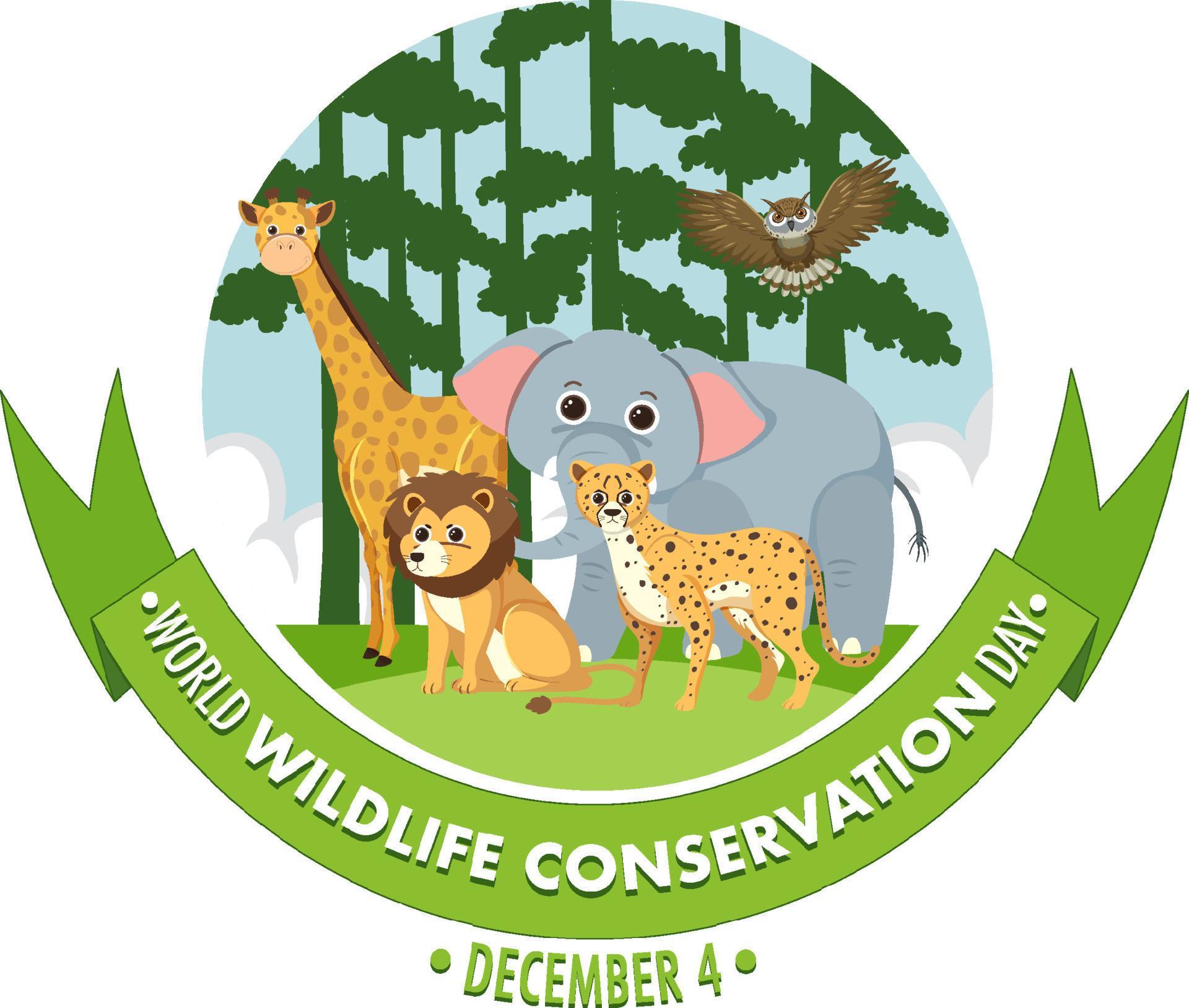 World Wildlife Conservation Day Poster Template 13173812 Vector Art at