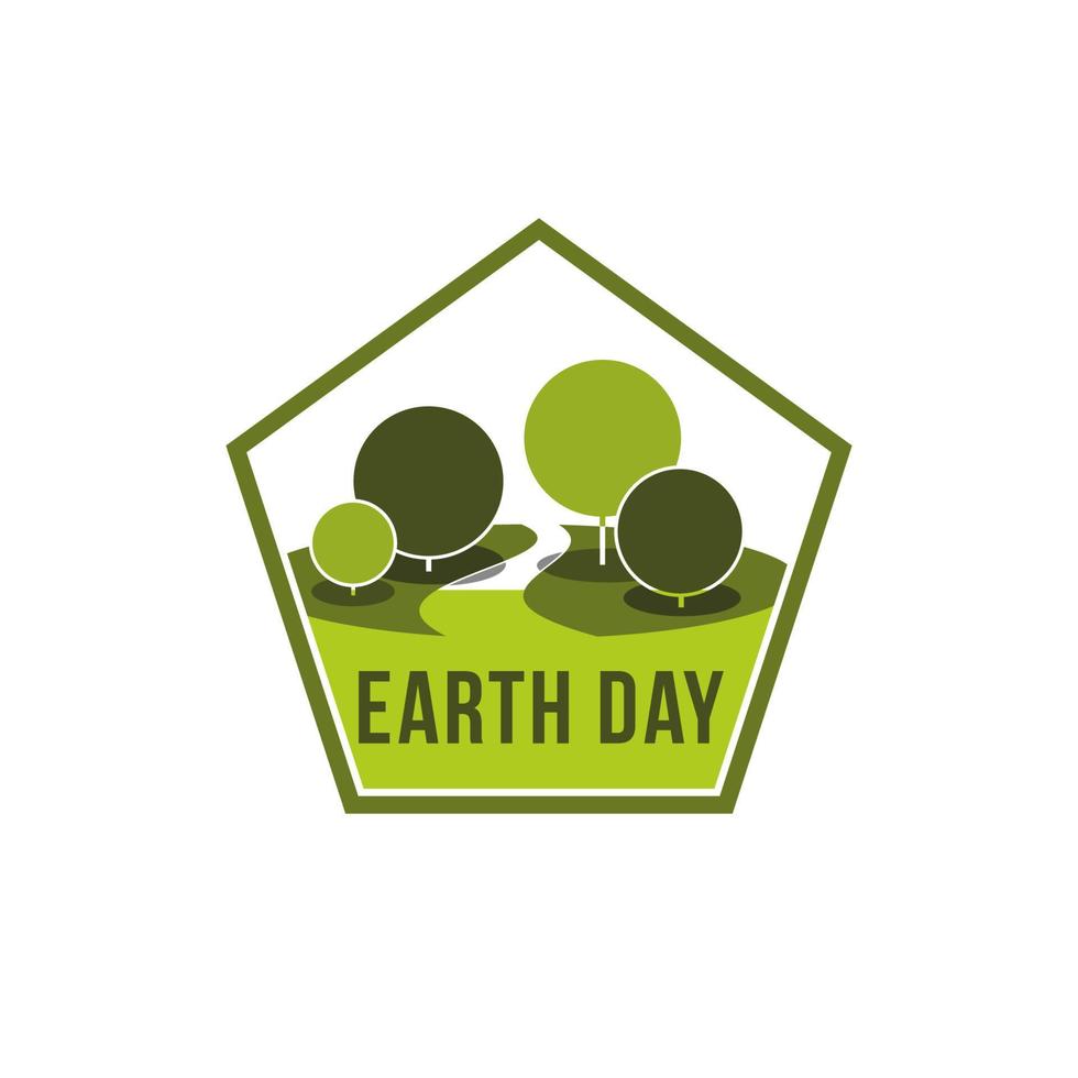 día de la tierra mundo ecología vector verde naturaleza icono