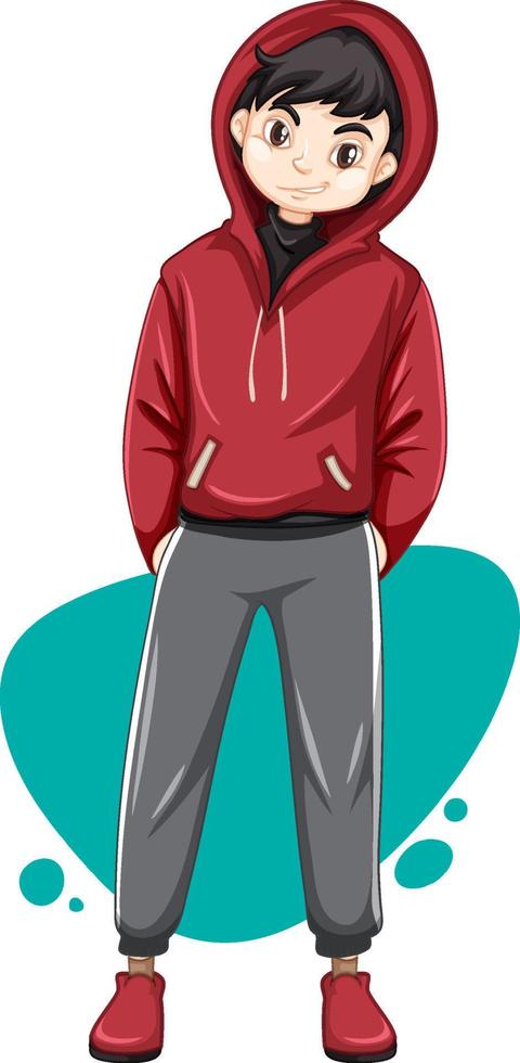 Active man cartoon character vector