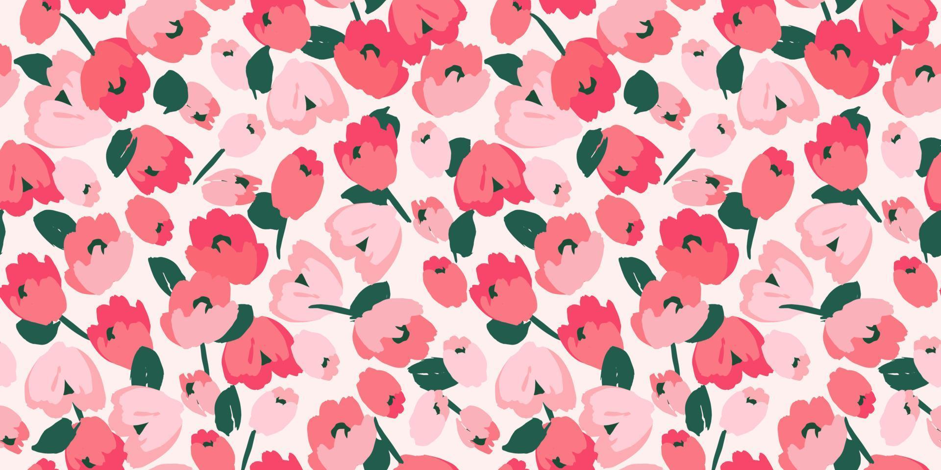 Floral seamless pattern. Vector design for paper, cover, fabric, interior decor and other use