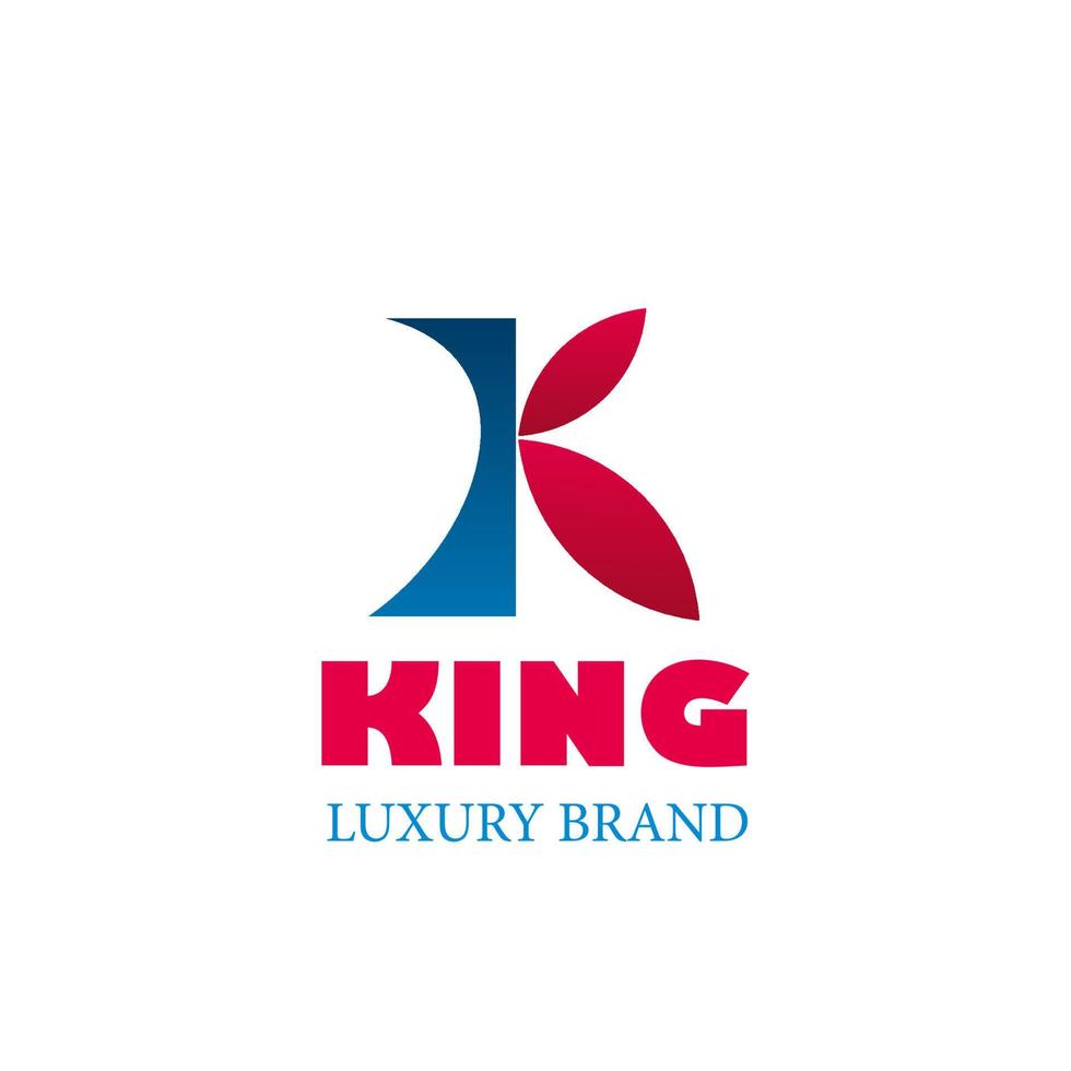 Logo of king luxury brand vector