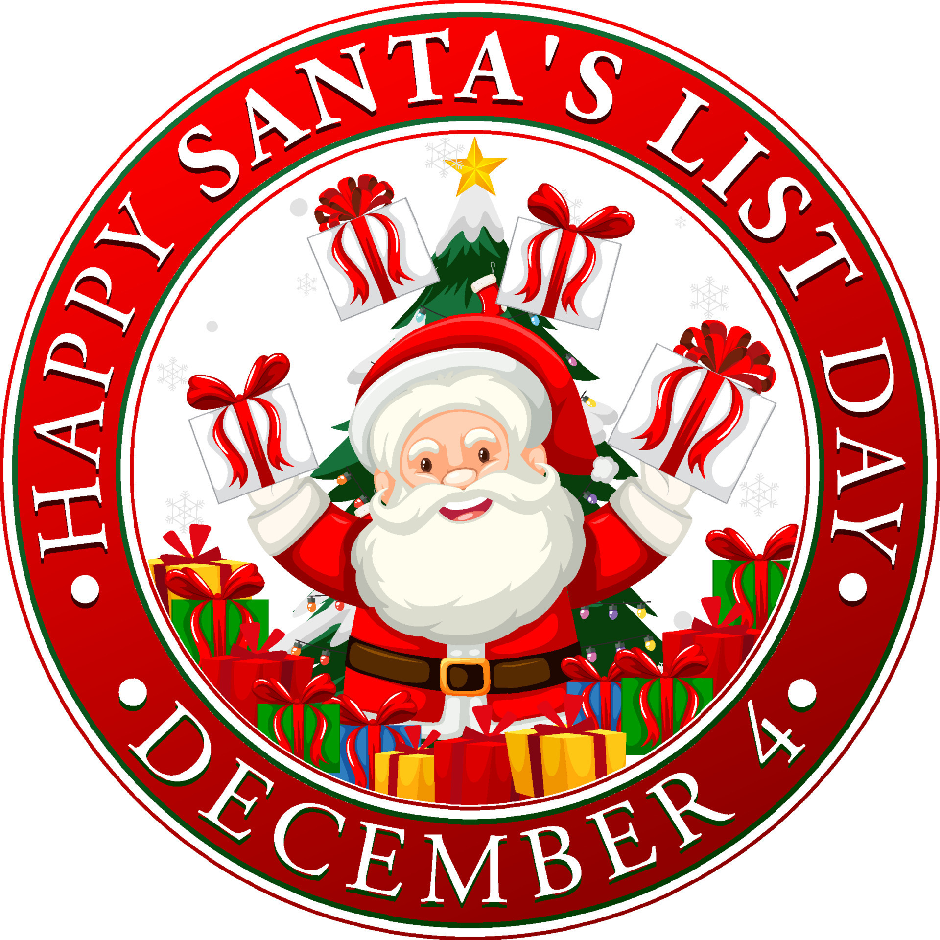 Happy Santa's List Day banner design 13174142 Vector Art at Vecteezy