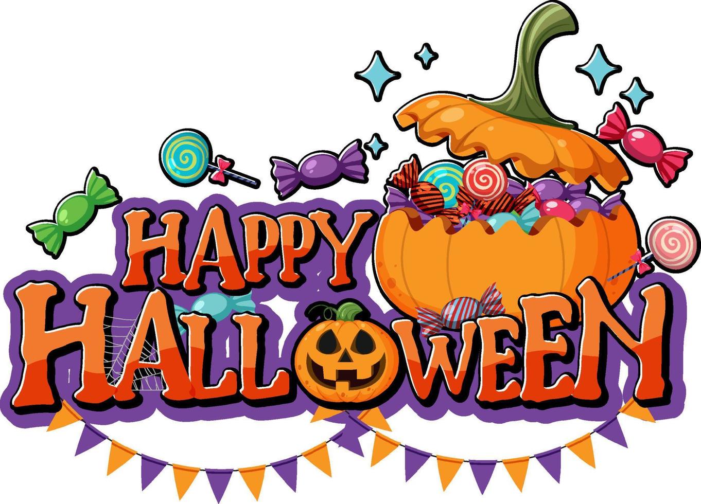 Happy Halloween Banner Design vector