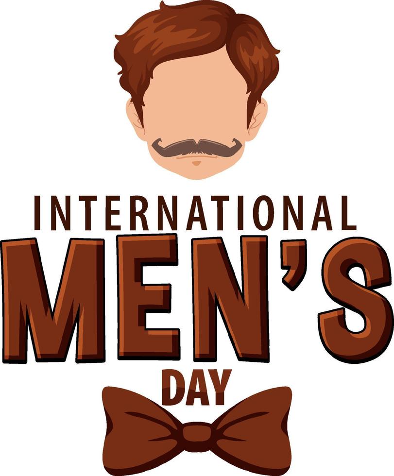 International Mens Day Poster Design vector