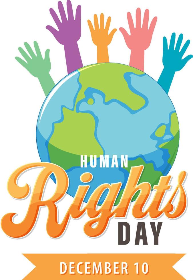 International Human Rights Day Banner Design vector