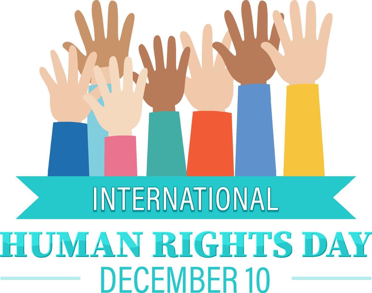 International Human Rights Day Banner Design vector