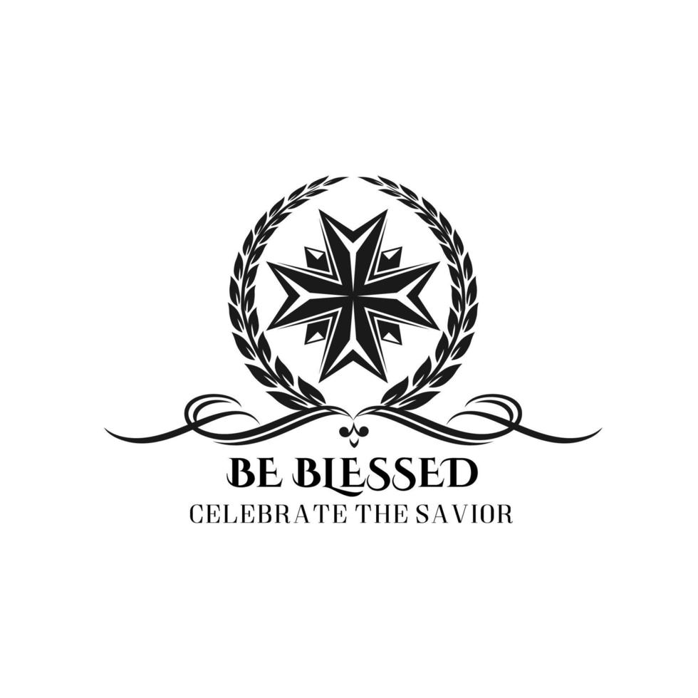 Happy Easter vector greeting cross crucifix icon