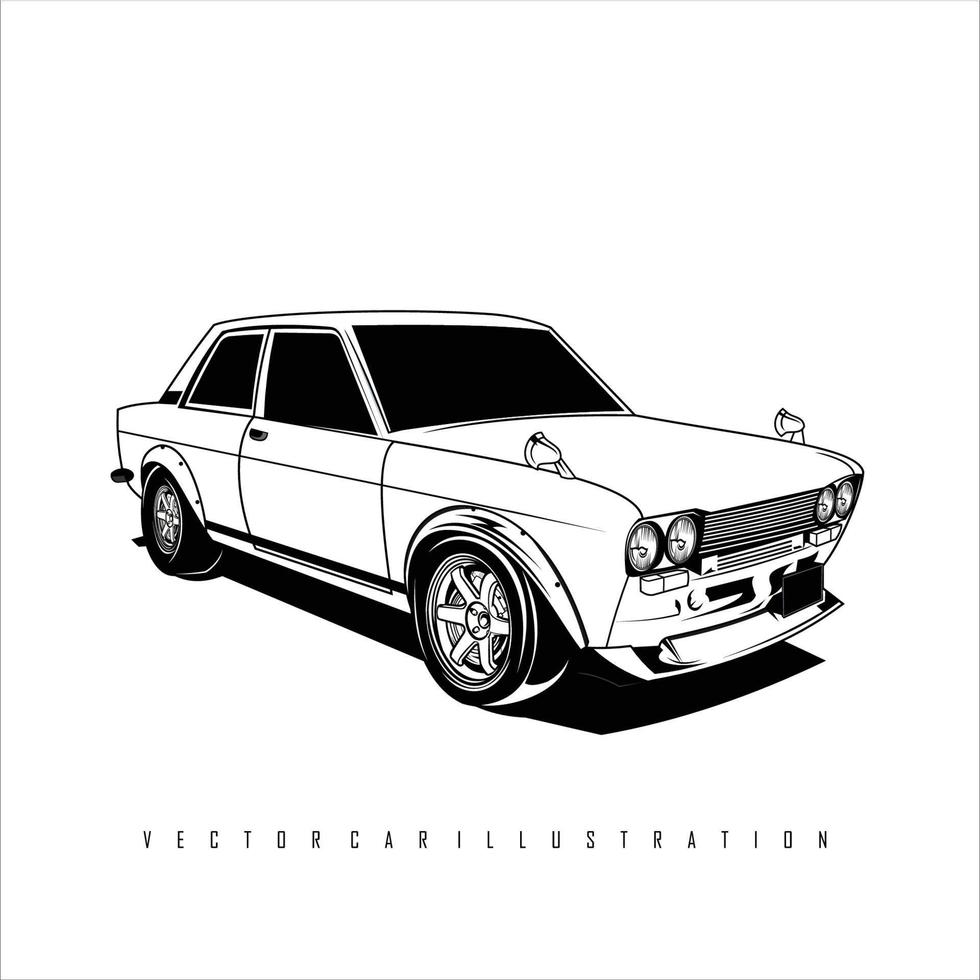 ilustración de coche vectorial 11 vector