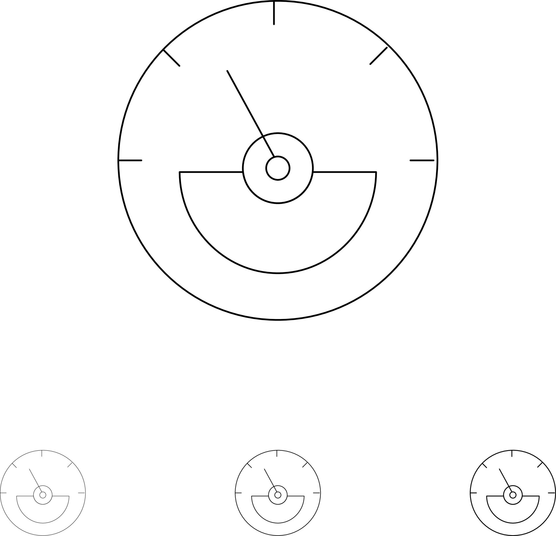 Ampere Ampere Meter Electrical Energy Bold and thin black line icon set