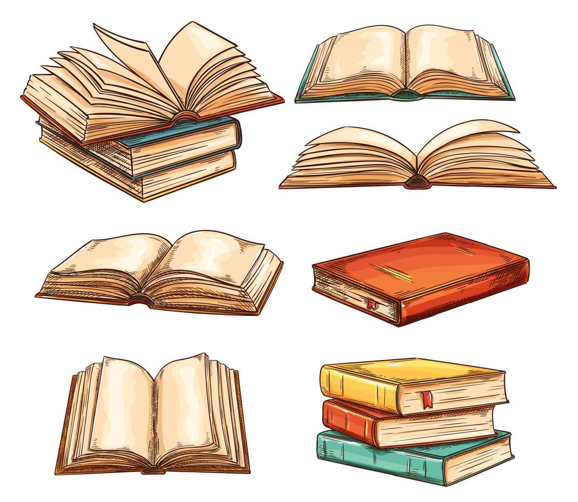 conjunto de libros vectoriales vector