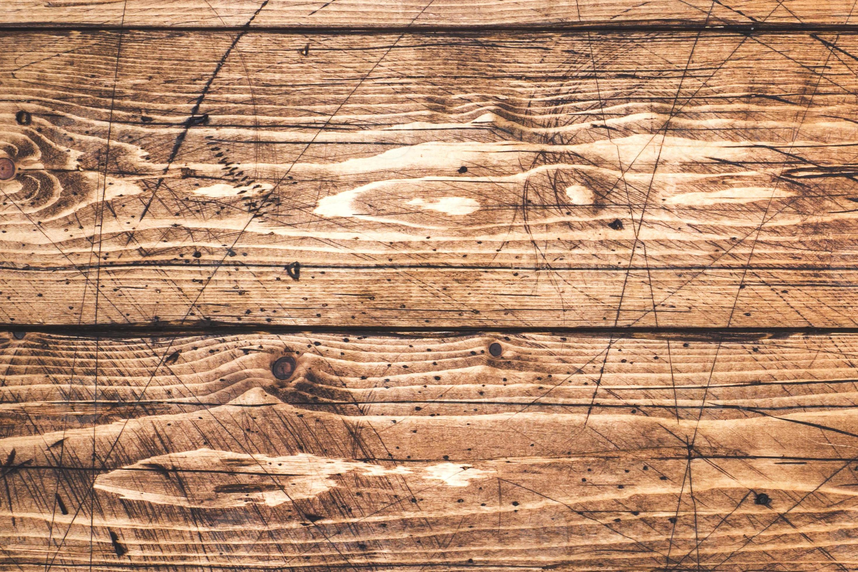 wooden surface is oldfashioned, rustic. Wood texture, background